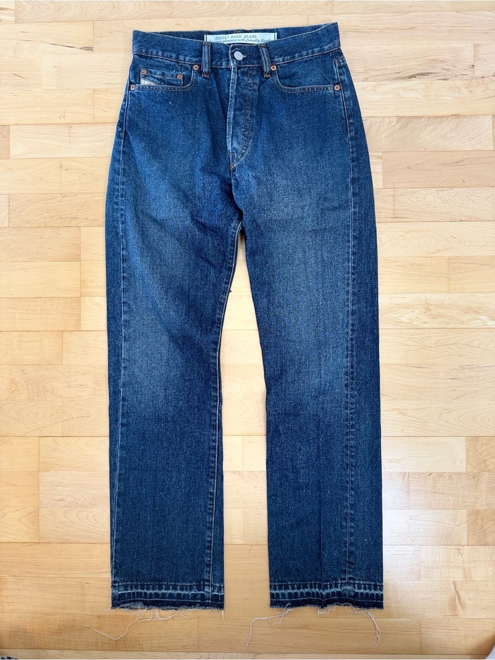 Vintage Diesel Basic Jeans RR55 Made in Italy High Rise Straight Jeans W30